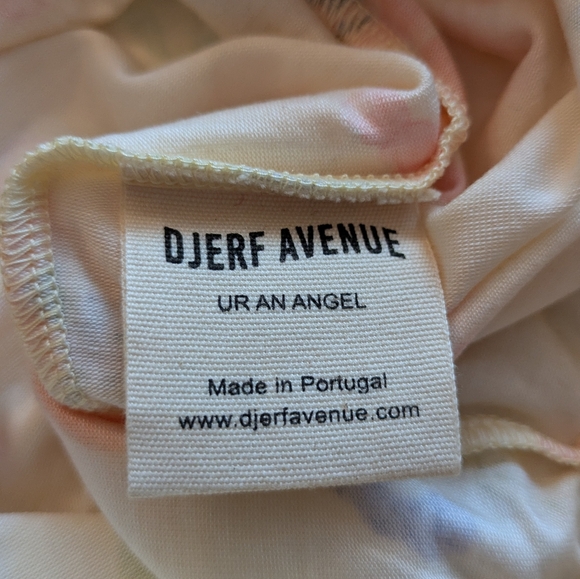 Djerf Avenue Women's Fruit Print Shorts - Cream and Orange - Picture 6 of 6